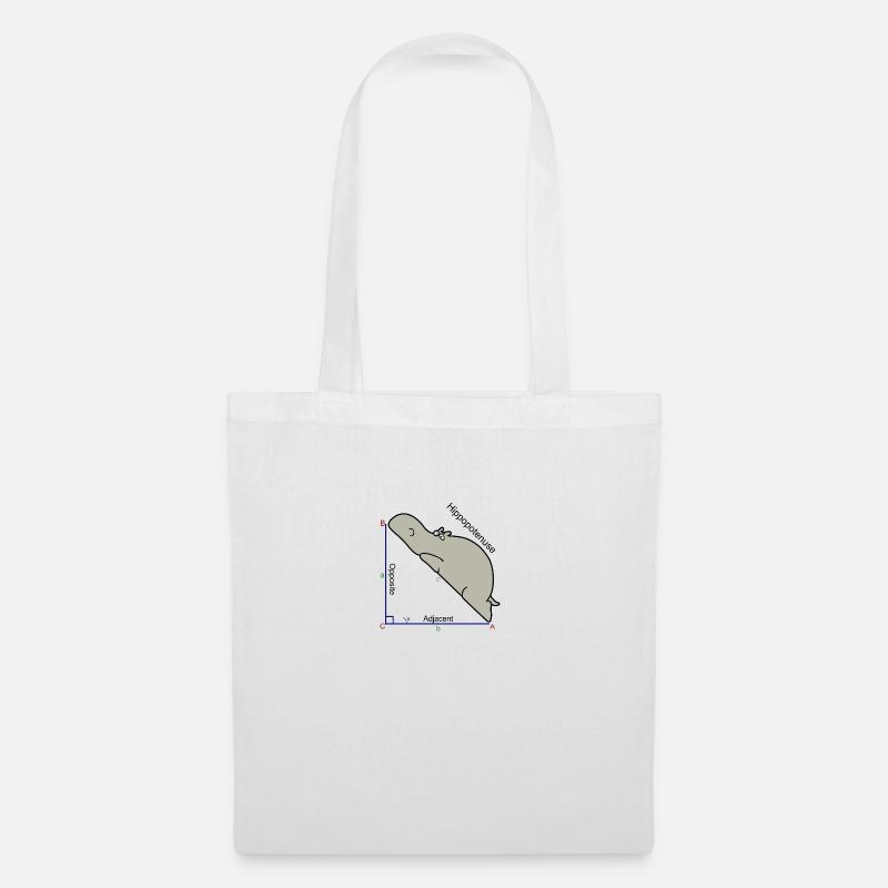 Hypotenuse math humor - Tote Bag - white