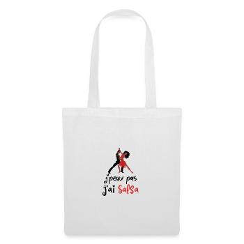 J'peux pas j'ai salsa - Sac en tissu - blanc - Devant