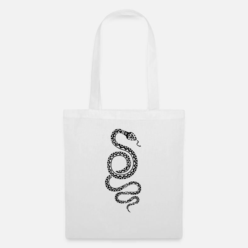 snake - Tote Bag - white