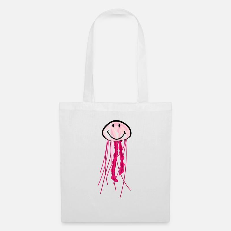 Smiley Jellyfish - Stoffbeutel - Weiß