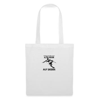 Ski Ski Motif pour Skieur Skieur - Sac en tissu - blanc - Devant
