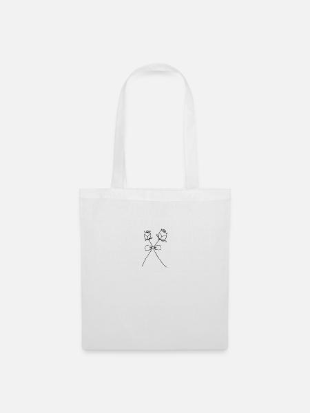 Roses unies - Sac en tissu - blanc