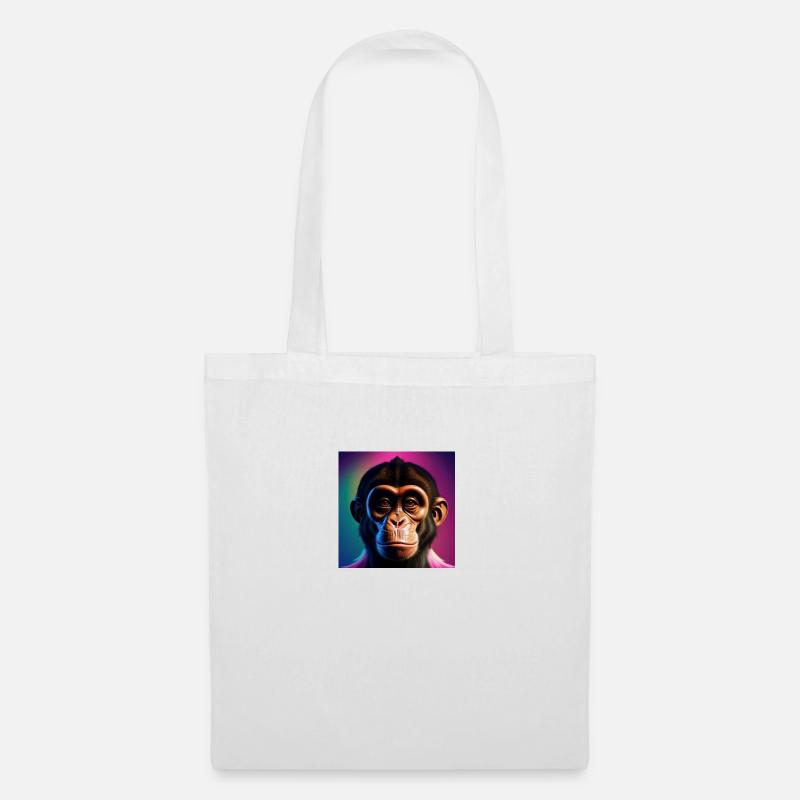Naughty Monkey - Tote Bag - white