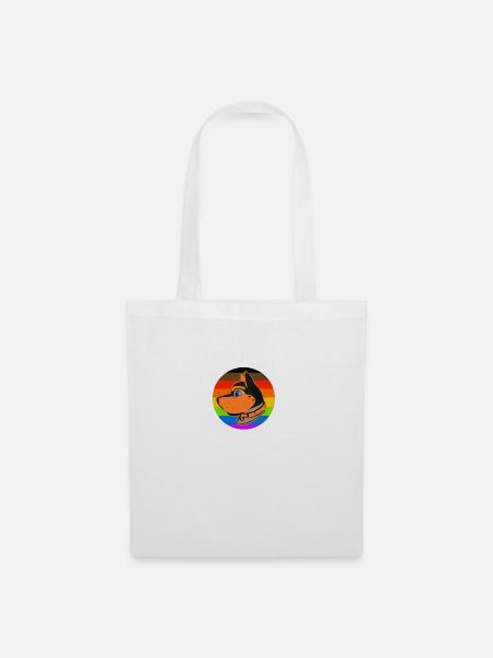 Puppy Hood Logo orange - Stoffbeutel - Weiß
