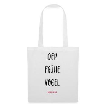 Le lève-tôt peut moi. - Sac en tissu - blanc - Devant