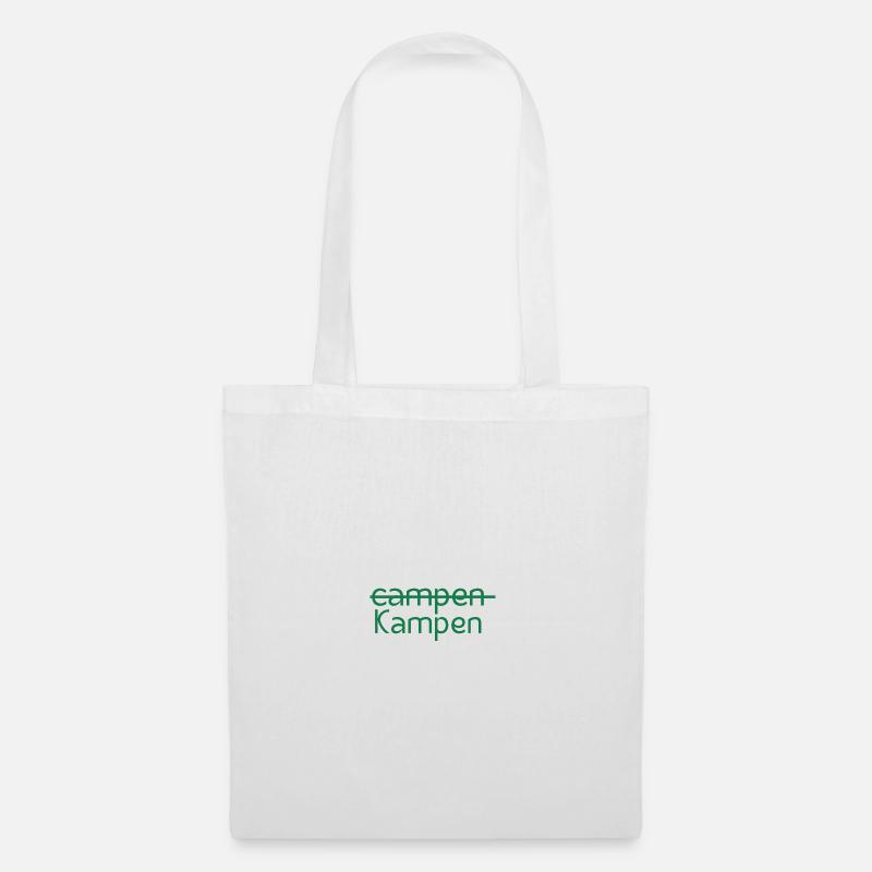 Kampen statt campen - Stoffbeutel - Weiß