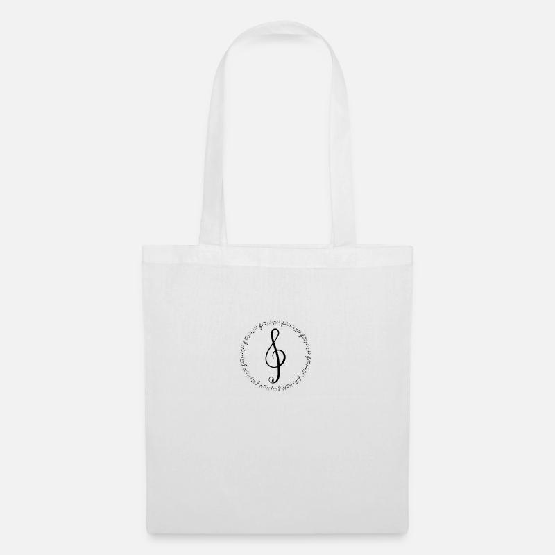 MUSIC NOTE - Tote Bag - white