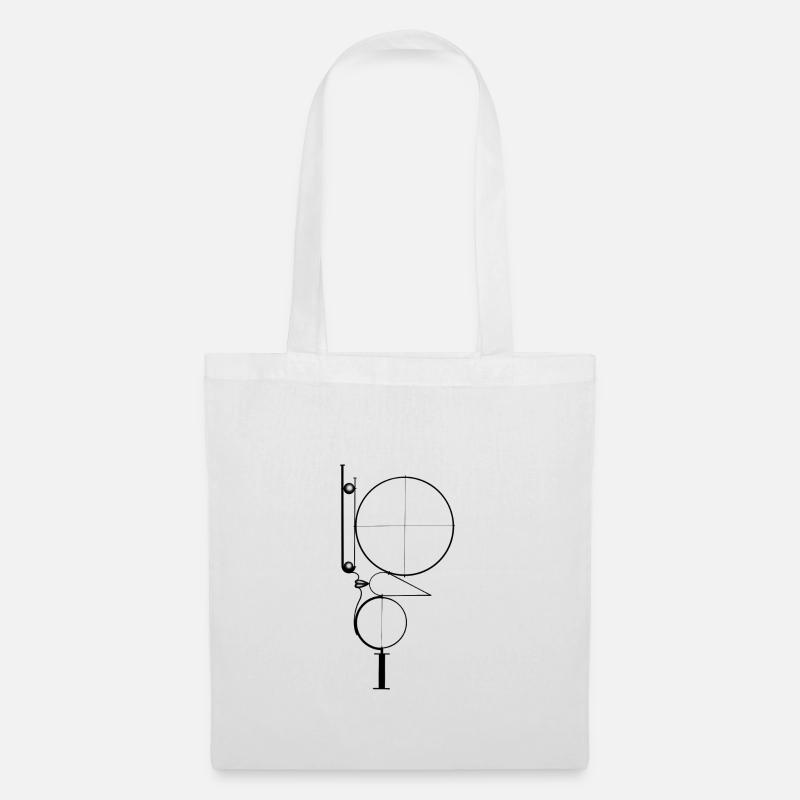 Abstrakter Kopf - Print (Oskar Schlemmer) - Stoffbeutel - Weiß