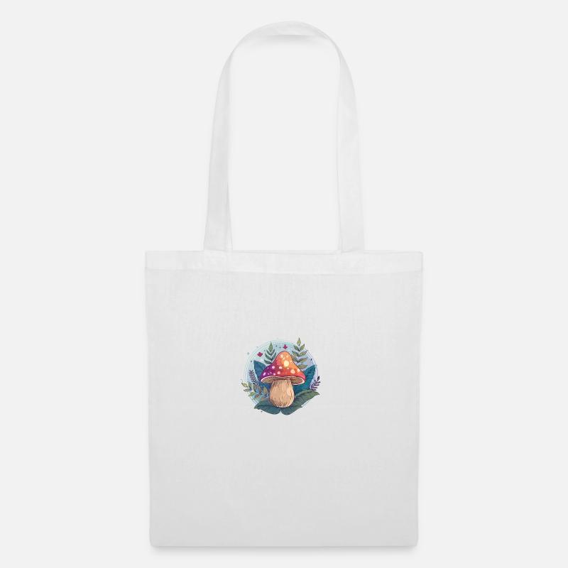 Flowers,toadstool,mushroom,forest,illustration - Tote Bag - white