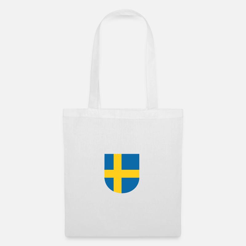 Schweden Wappen - Stoffbeutel - Weiß