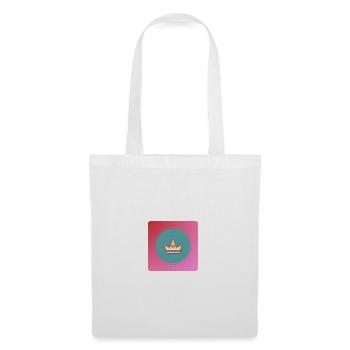 Pastel crown with heart - Tote Bag - white - Front
