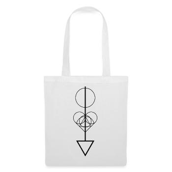 Flèche géométrique - Sac en tissu - blanc - Devant