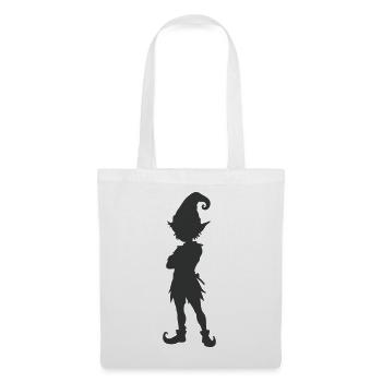 elfe_silhouette- - Stoffbeutel - Weiß - Vorne