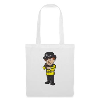 Police Officer Man - Tote Bag - white - Front