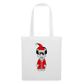 Fête Père Noël Cool Noël Hiver Musique - Sac en tissu - blanc - Devant
