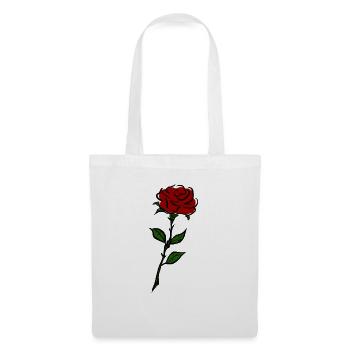 Rose - Sac en tissu - blanc - Devant