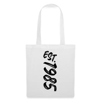 Est. 1985 - Établi en 1985 - Cadeau d’anniversaire - Sac en tissu - blanc - Devant