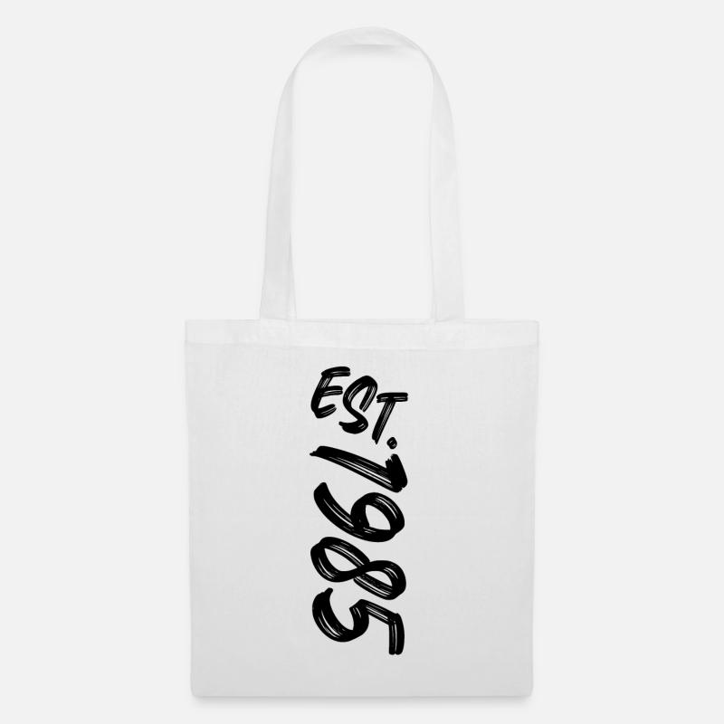 Est. 1985 - Established 1985 - Geburtstag Geschenk - Stoffbeutel - Weiß