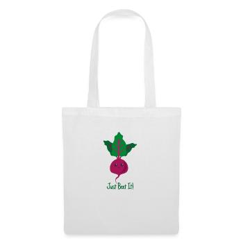 Just beet it cadeau plantes végétaliens rengaine - Sac en tissu - blanc - Devant