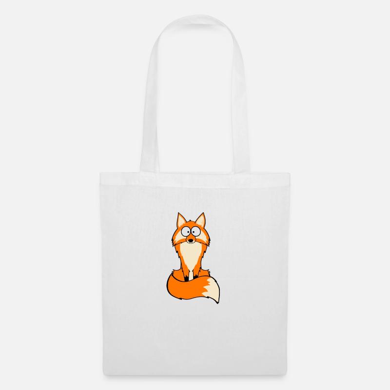 Fluffy Fox - Tote Bag - white