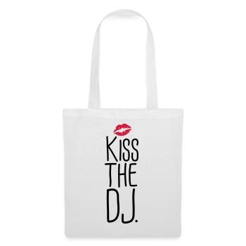 dj - Sac en tissu - blanc - Devant