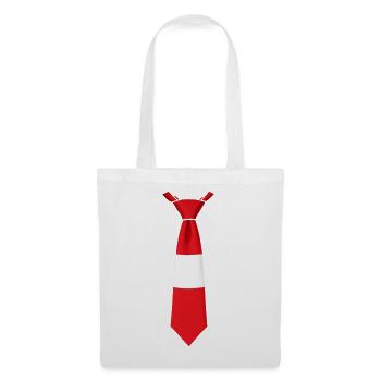 Latvia Tie – Flag Design - Tote Bag - white - Front