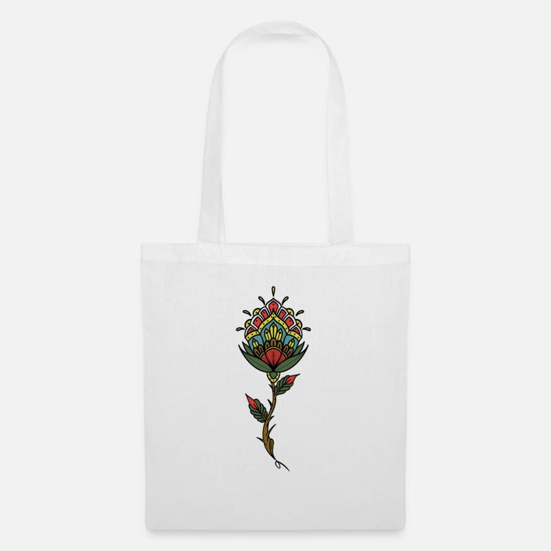 Rosa Tattoo - Stoffbeutel - Weiß