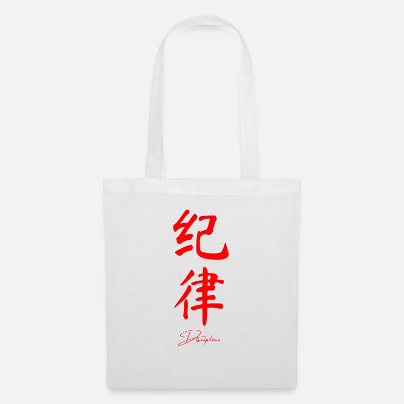 Chinesisch - Stoffbeutel - Weiß