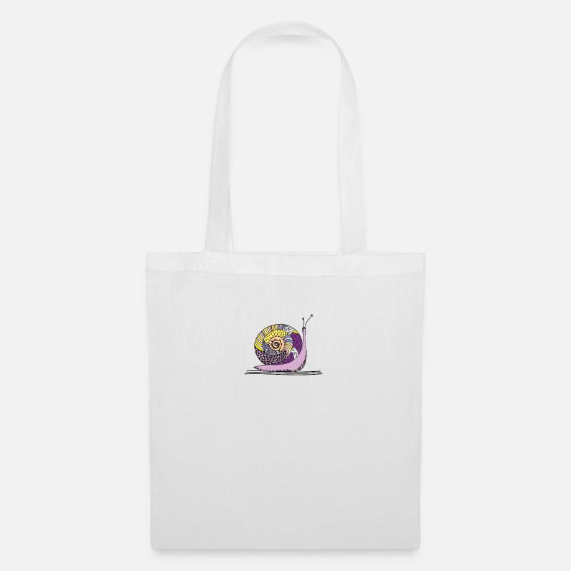 Snail - Tote Bag - white