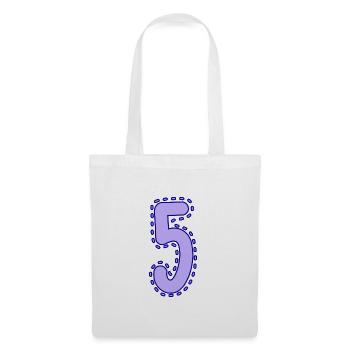 5. 5 YEARS. 5th ANNIVERSARY. 5 YEAR ANNIVERSARY - Tote Bag - white - Front