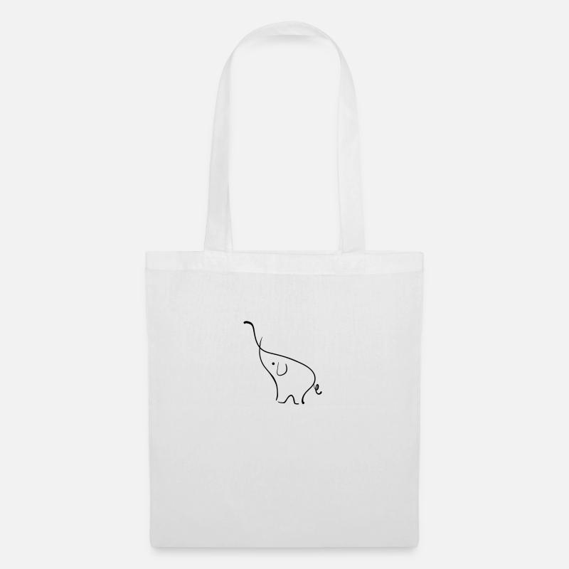 Elephant - Tote Bag - white