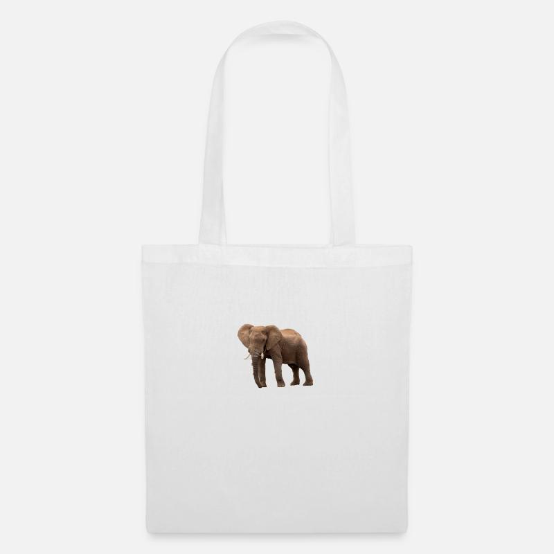 Elefant - Stoffbeutel - Weiß