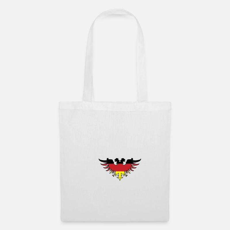 Adler Deutschland deutsch - Stoffbeutel - Weiß