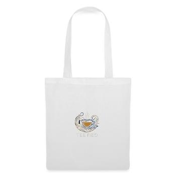 Nordsee Teetied & Sturm – Minimalistisches Küsten- - Stoffbeutel - Weiß - Vorne
