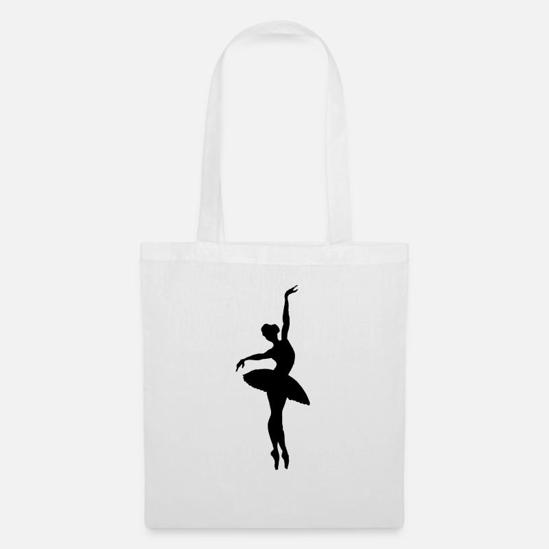 dancer silhouette - Sac en tissu - blanc