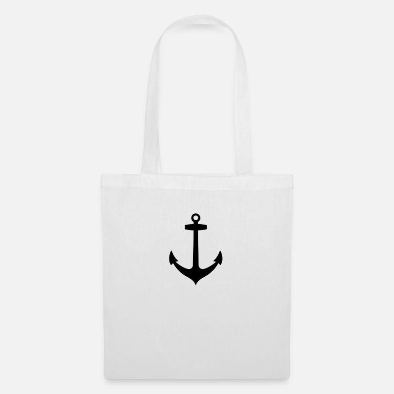 Anker - Stoffbeutel - Weiß