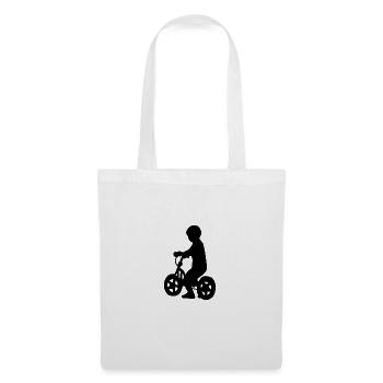 Vélo enfant vélo - Sac en tissu - blanc - Devant