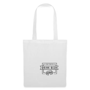 Water gift men beer drink alcohol - Tote Bag - white - Front