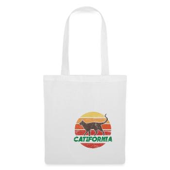 Cadeau de chat Catifornia - Sac en tissu - blanc - Devant