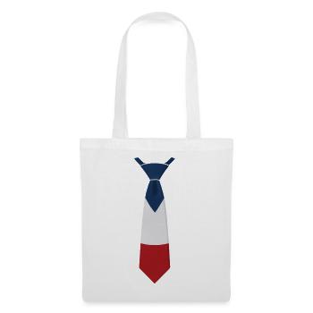 France Tie – Flag Design - Tote Bag - white - Front