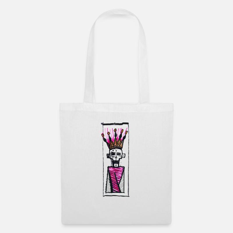 SKULL KING - Tote Bag - white
