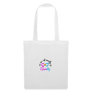 Égalité - Sac en tissu - blanc - Devant