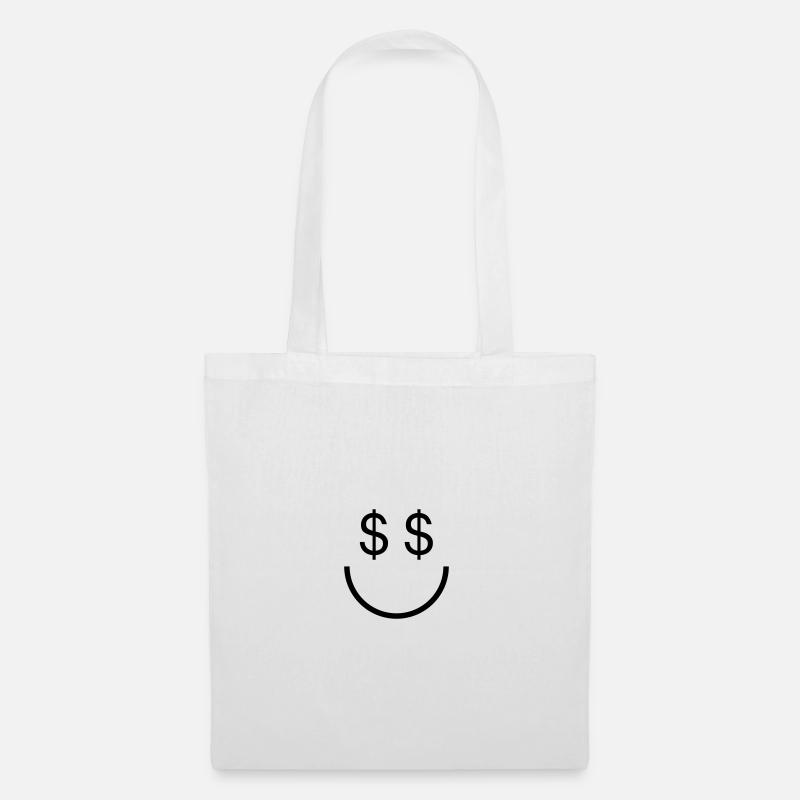 Dollar-Smile - Stoffbeutel - Weiß