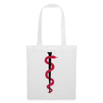 Rod of Asclepius - Tote Bag - white - Front