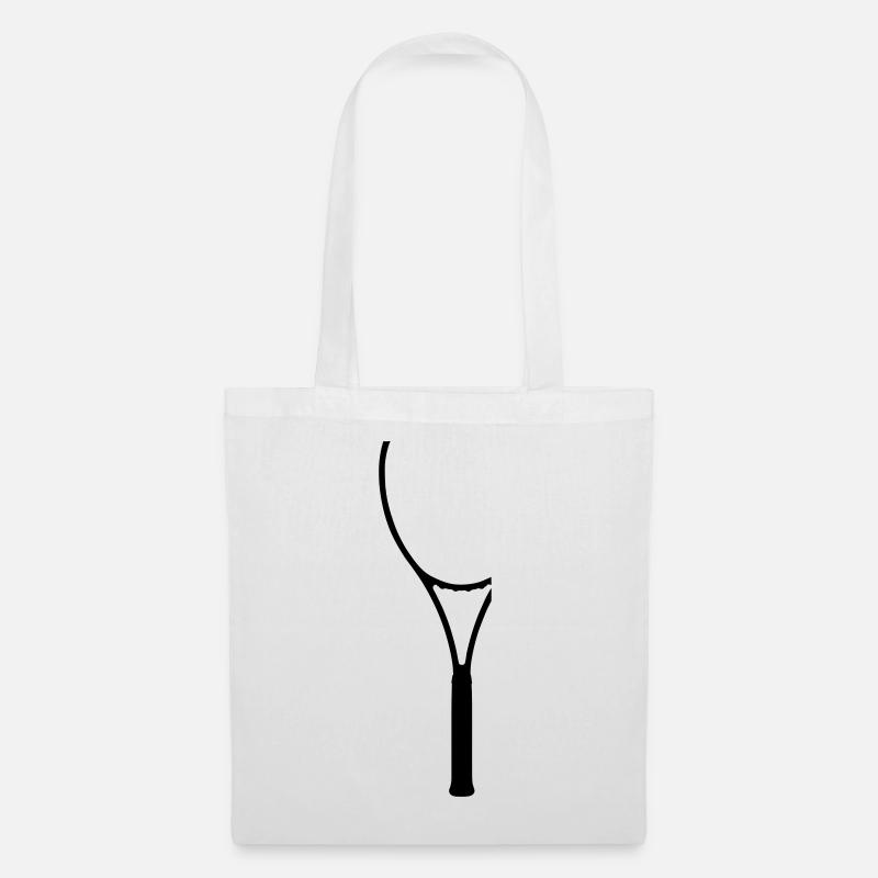 tennis racket - Tote Bag - white