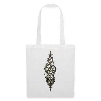 Clé de sol ornée - Sac en tissu - blanc - Devant