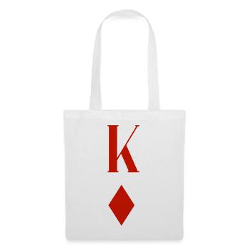 Karo König, King of Diamonds - Stoffbeutel - Weiß - Vorne