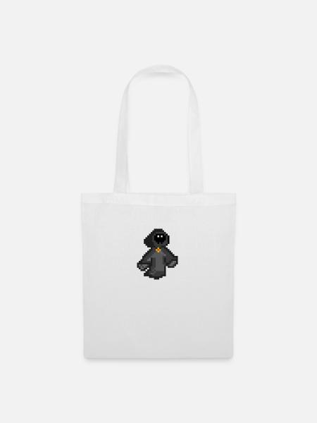 Death Pixel Art - Stoffbeutel - Weiß