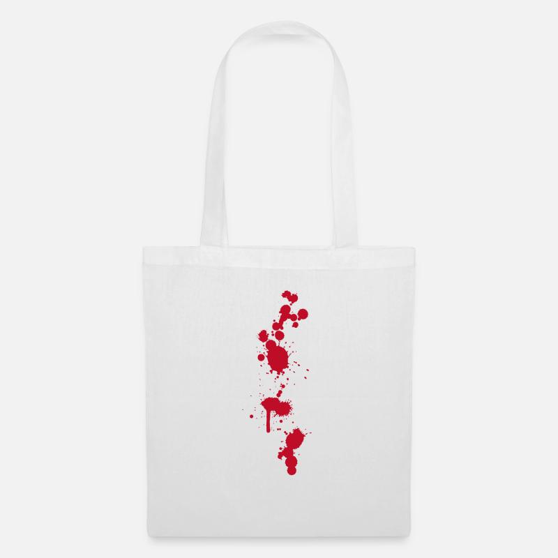 Blutflecke Spritzer Halloween Zombies OP-Saal Arzt - Stoffbeutel - Weiß