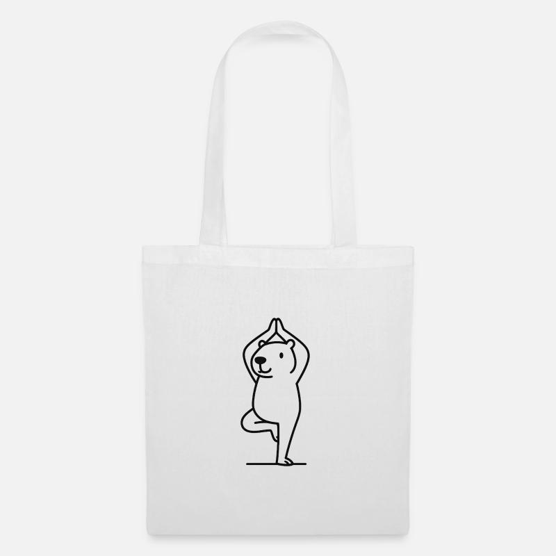 Cute capybara in tree pose - Tote Bag - white